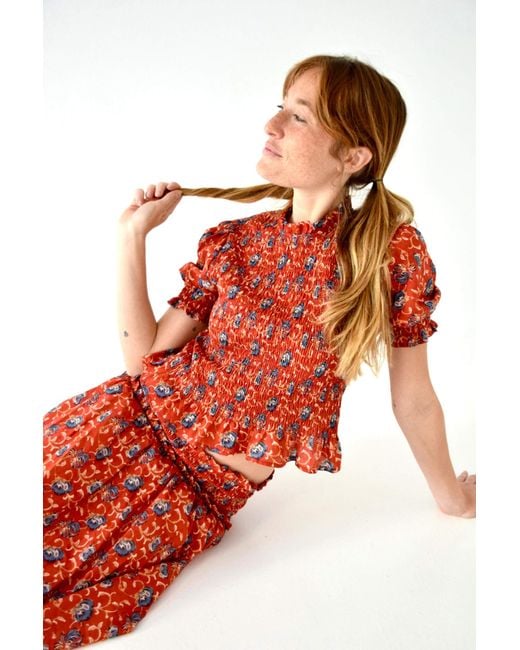 Mind Traveler Red Bruna Lily Top