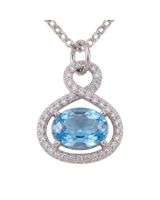 Modenaire Metallic Sapphire Crystal Snake Orb Pendant Necklace