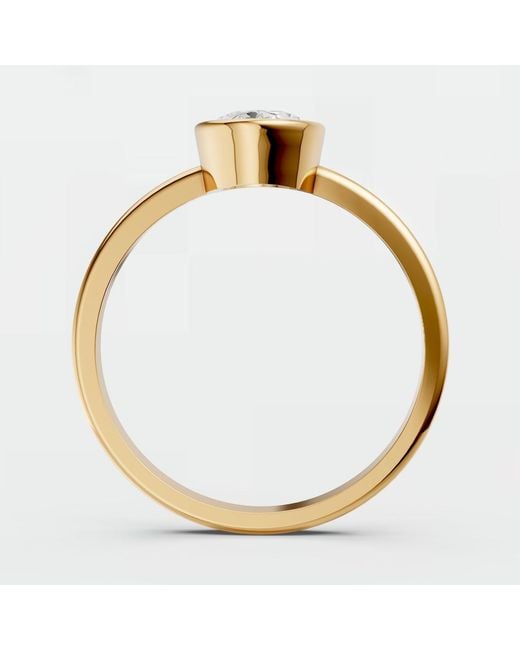 Aya Fine Jewelry Metallic Classic Oval Bezel Diamond Ring