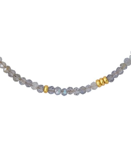 Bombyx House Metallic Labradorite Bead Bracelet