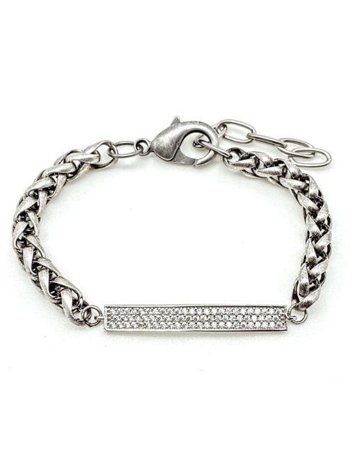 Loni Paul Jewelry Metallic Pave Connector Bracelet