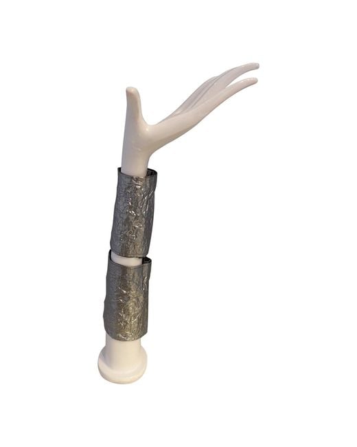Romer Millinery Multicolor Morphy Moldable Cuff Pewter Set Of Two