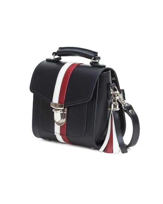Zatchels Blue Handmade Crossbody Leather Sugarcube Plus