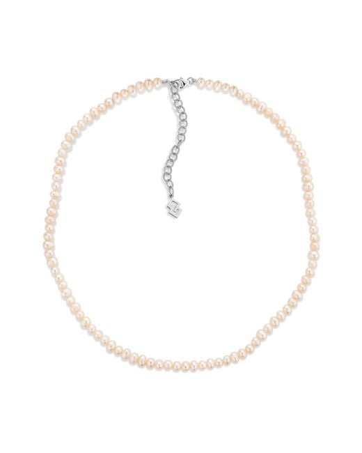 SALLY SKOUFIS White Luna Necklace With Natural Pearl for men