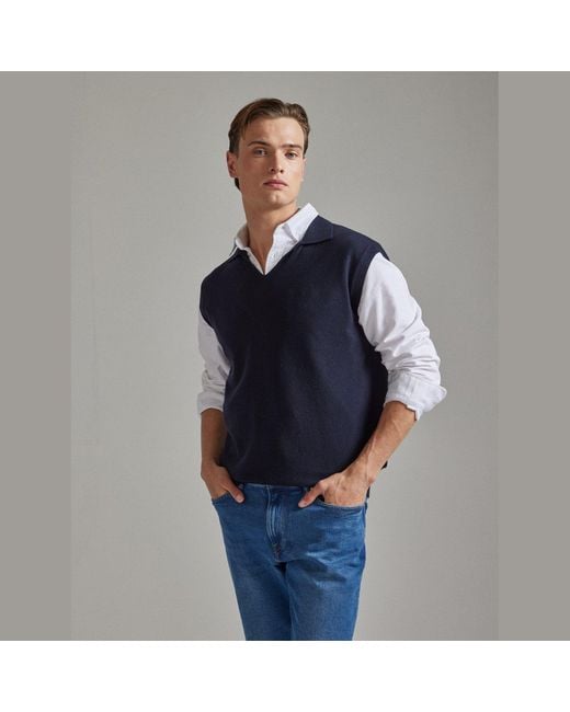 Salts Cashmere Blue Polo Collar Tank
