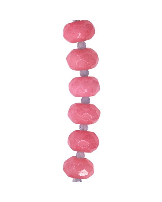 Bombyx House Red Jade Aquamarine Alternating Necklace