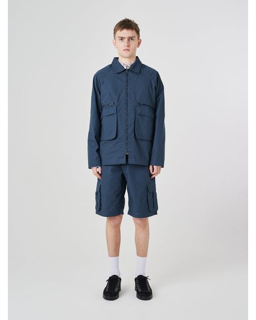 Uskees Blue Ripstop Field Jacket for men