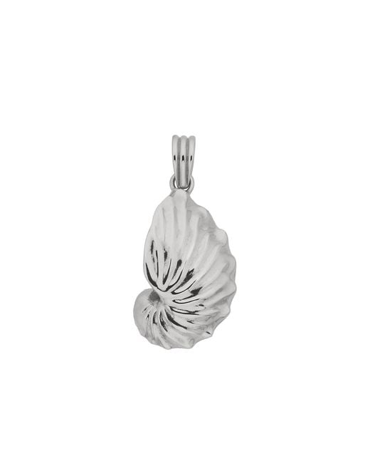 Zoe & Morgan White Paper Nautilus Charm