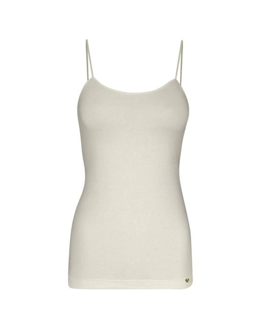 Zd - Zero Defects Natural Neutrals Afrodita Spaghetti Top Soy Fiber