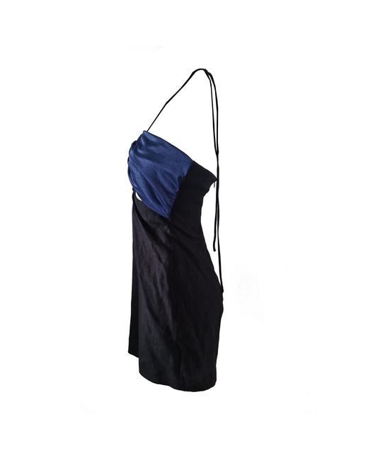 Laura Daili Blue Linen Dress
