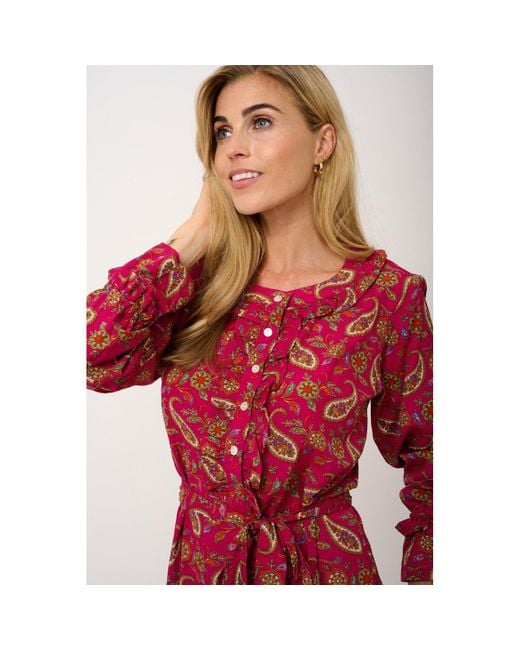 At Last Red Meg Midi Dress