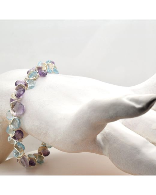 Lori Kaplan Design Blue Signature Sunset Sterling Bracelet