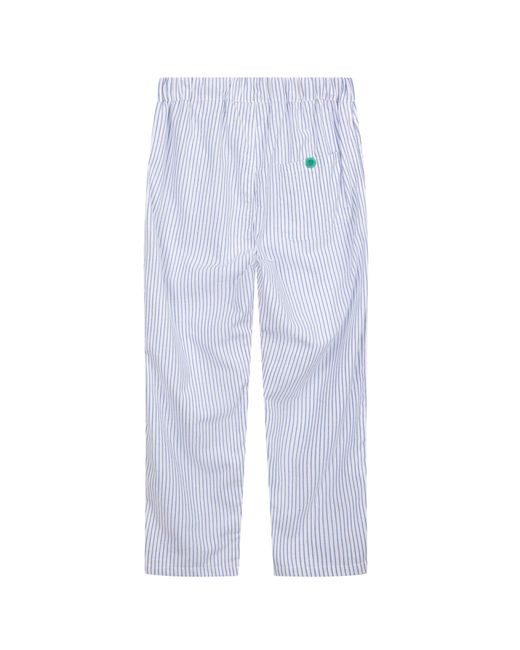 Lounge Blue Soft, Breathable Organic Brushed Cotton Loungewear Trousers