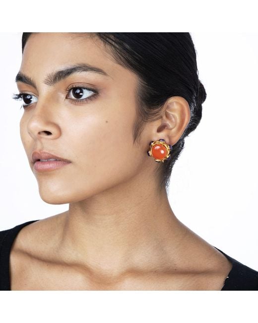 Bounkit Brown Harriet Studs