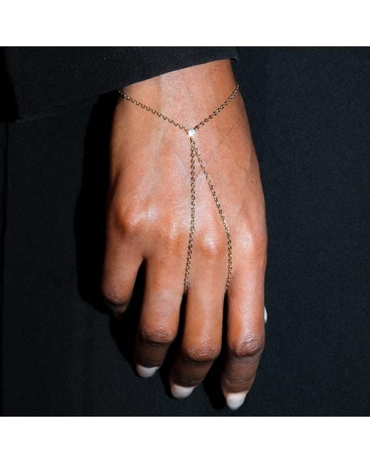 Studio Baloge Metallic Quiet Line Hand Chain