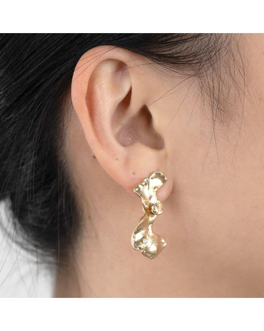 Rare Matters Jewelry Metallic Mini Leaf Earrings