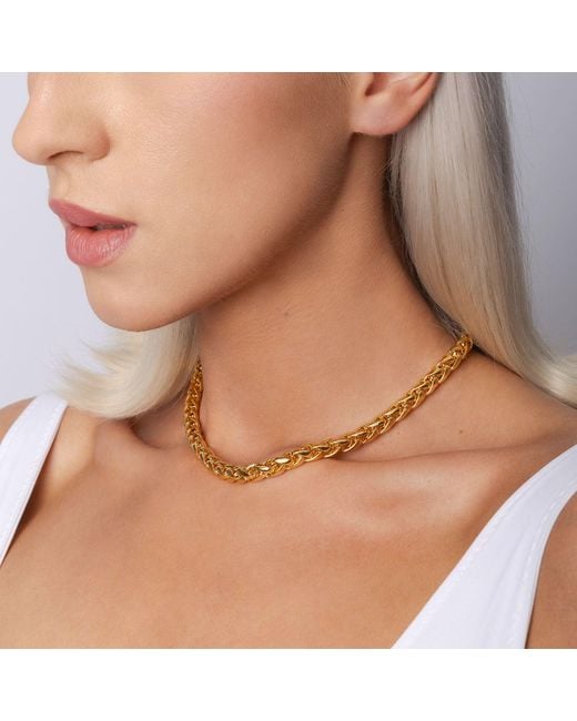 Caramel Vintage Jewellery Metallic Vintage Plated Mabel Necklace