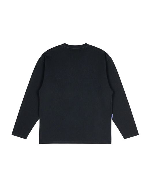Achilles and the Tortoise Blue Long Sleeve Tee Stone for men