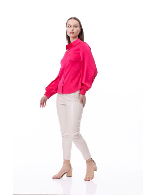Carloslines Pink Button Down Long Sleeve Shirt