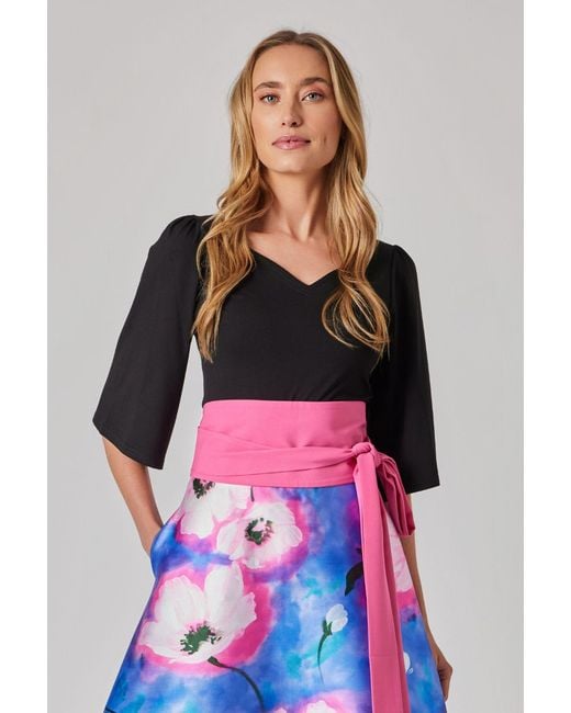 Marianna Déri Black Sweetheart Neckline Top