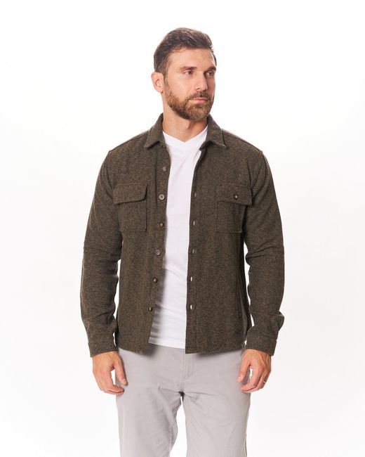 Vustra Gray Shadow Shacket for men