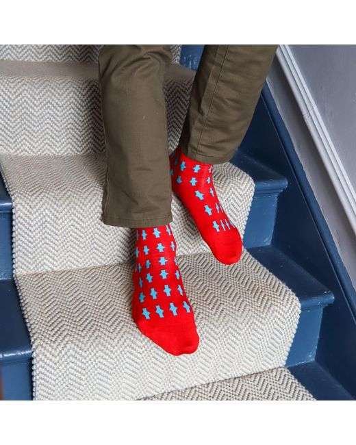 Peper Harow - Made in England Red Eton Socks Bundle for men