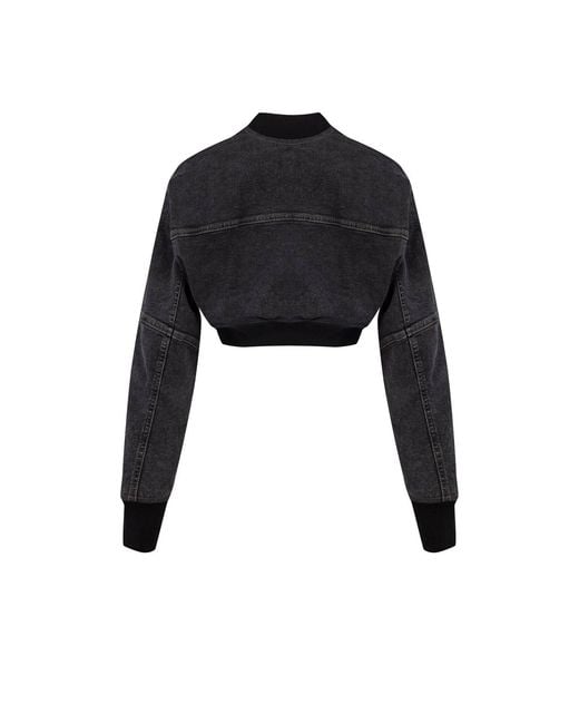Pcfg Black Your Itch Bomber Denim Jacket