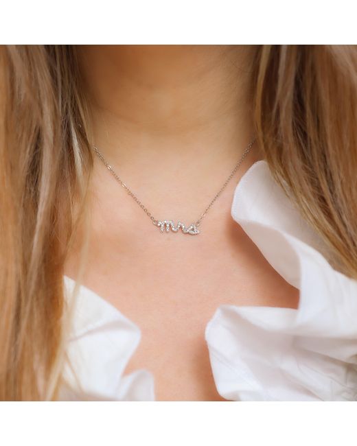 Luna Charles Metallic Leia Mrs Necklace