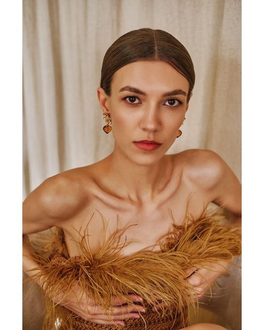 Decolet the label Metallic Ember Earrings