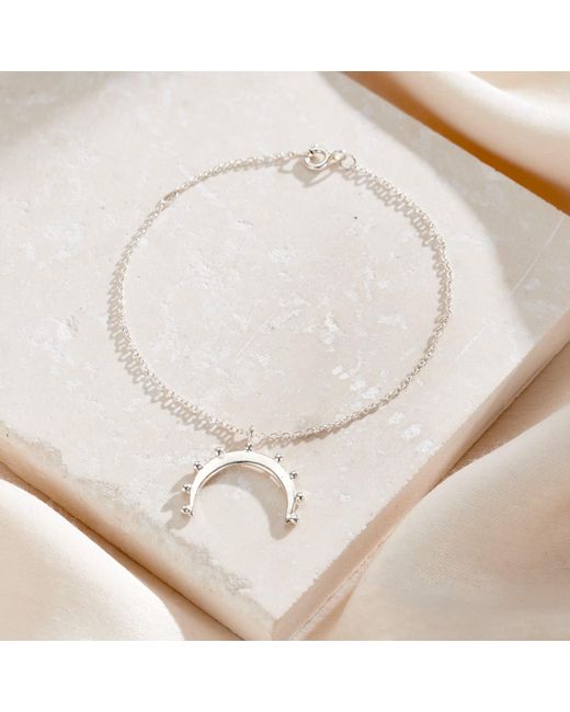 Posh Totty Designs Metallic Sterling Crown Horn Charm Bracelet