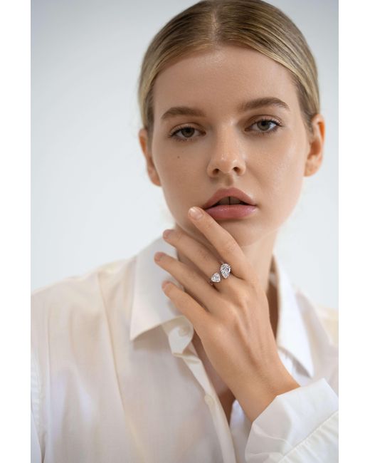 Viviana Halil Metallic The Emelia Premium Zirconia Ring
