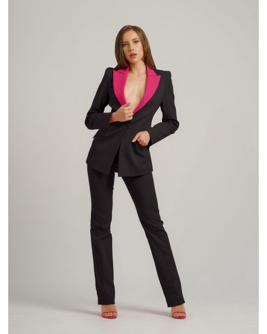 Tia Dorraine Black Illusion Classic Tailored Suit