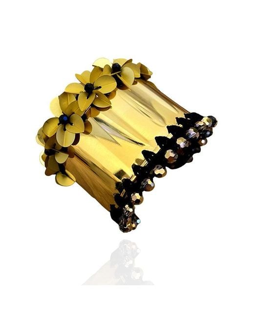 PINAR OZEVLAT Yellow Gardenia Cuff
