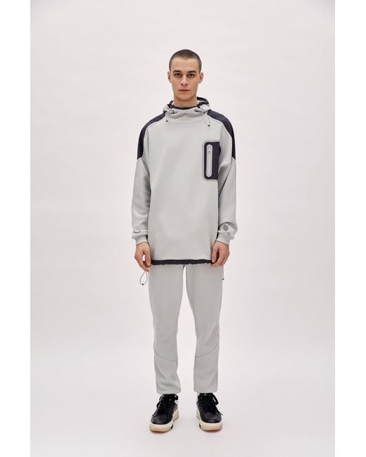 Pcfg Gray Comfort Track Hoodie for men