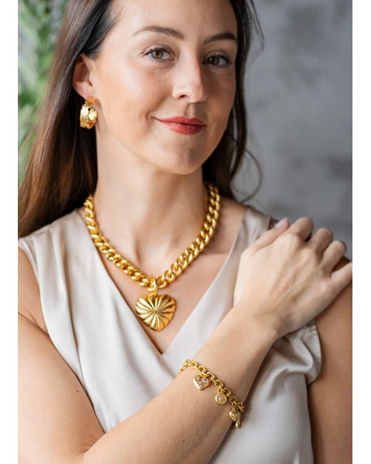 Loni Paul Jewelry Metallic Grateful Heart Necklace