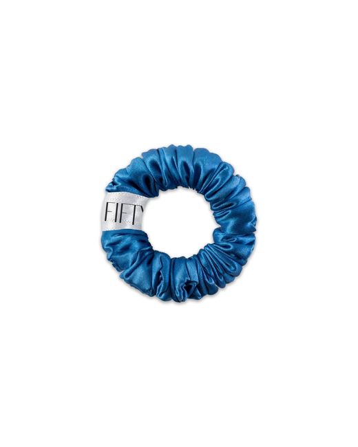 6Fiftytwo® Blue Pure Mulberry Mini Silk Scrunchies