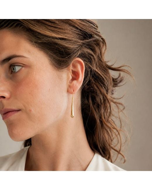 Hye Jane Jewelry Metallic Serafina Elongated Threader Earrings