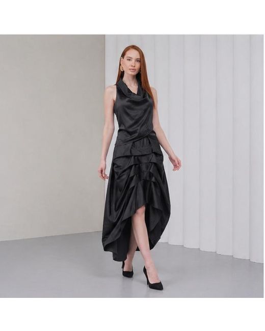 Lumina Eligma Black The Vanguard Skirt Silk