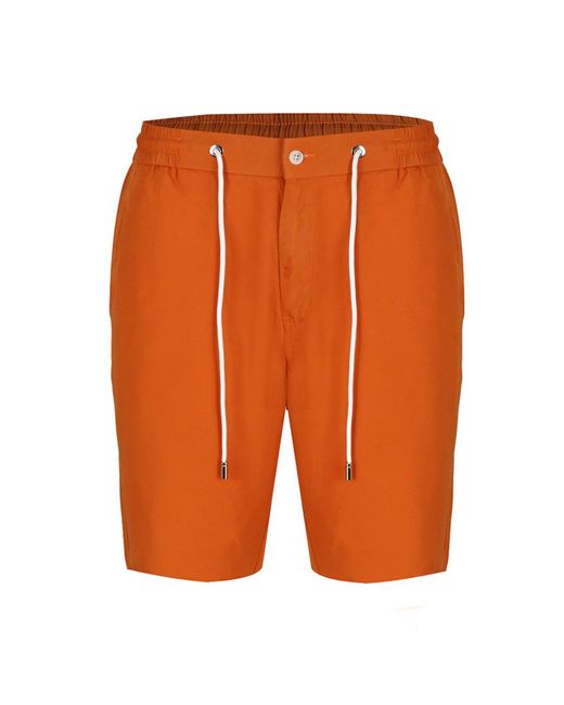 DAVID WEJ Orange Kingston Shirt & Short for men