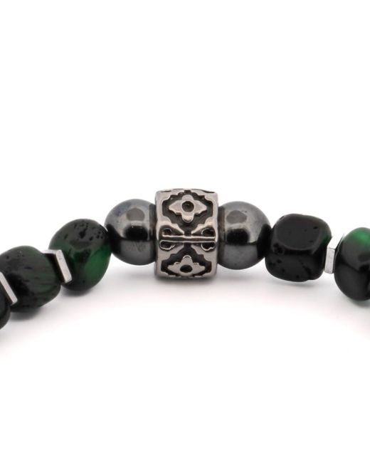 Ebru Jewelry Black Tiger's Eye Buddha Bracelet for men