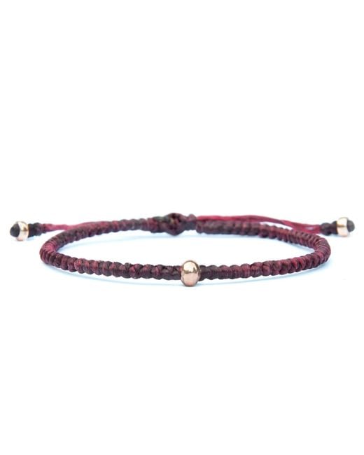 Harbour Uk Purple Harmony Rose Vermeil Rope Bracelet