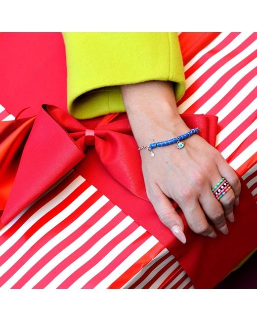 Pinnole Blue Keep An Eye Out Bracelet