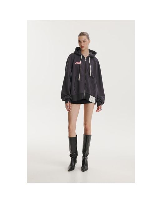 mysimplicated Gray Dept. Graphite Hoodie for men