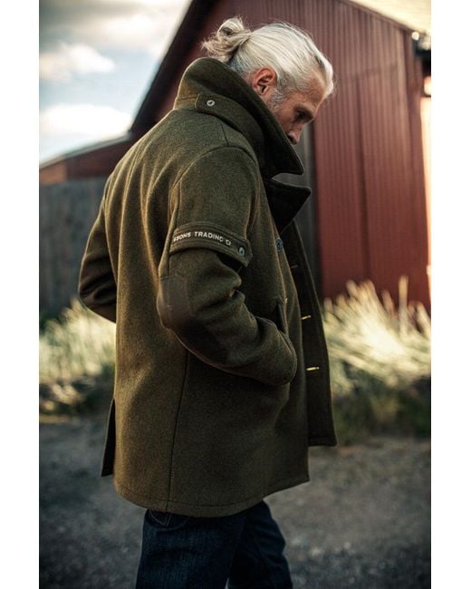 &SONS Trading Co Green Andsons Boardwalk Peacoat Army for men