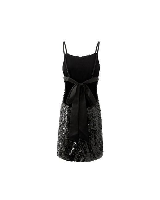 Aisl Black Sequin Mini Dress