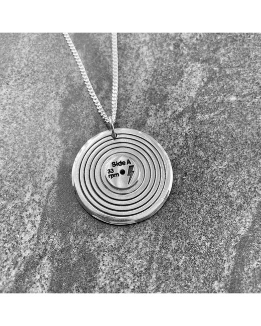 Edge Only Metallic Vinyl Pendant 60Cm Sterling for men