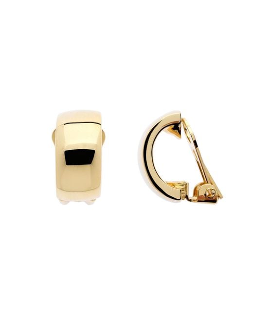 Emma Holland Jewellery Metallic Curve Clip On Earrings