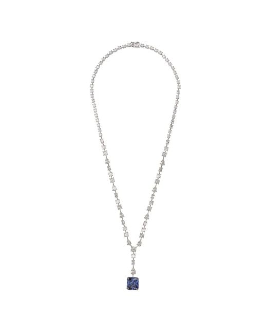 Latelita London Blue Clementine Tanzanite Statement Necklace