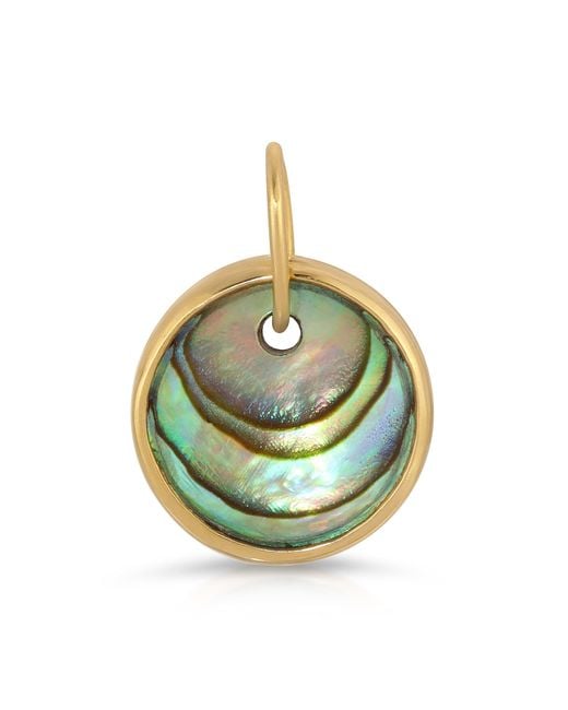 Maya Brenner Metallic Small Abalone Cabochon Charm