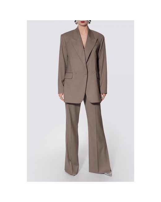 AGGI by HALEWSKI Brown Blair Melange Blazer